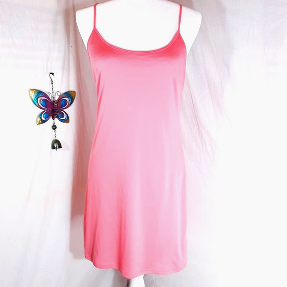 Forever 21 Coral Peach Slip Dress Size Med - Picture 2 of 5